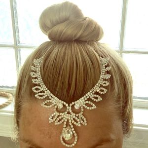 Kardashian boho wedding tiara hair jewelry clip